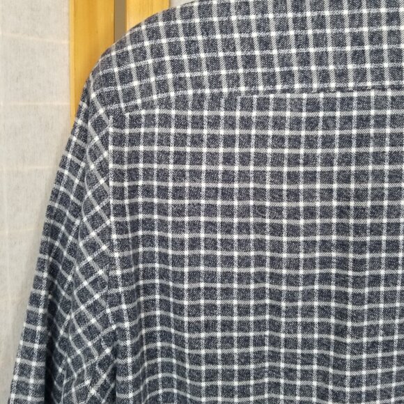 Men's Navy Check Flannel Shirt Anthony Mason Custom Atlanta Size XXL - Picture 8 of 8